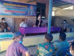 Reses Ismiwati Ramlan Anggota DPRD Prov Sulbar di Desa Mesakada