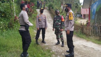 Kasus Positif Covid-19 Meningkat, Kapolres Mamasa Kunjungi Kecamatan Bambang