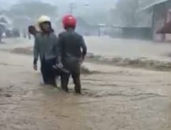 Dilanda Hujan Deras, Sejumlah Titik Ibu Kota Provinsi Sulbar Terendam Banjir