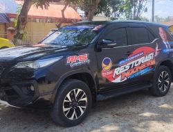 Jelang Road Show Surya Paloh di Makassar, RMS Community Sidrap Desain 100 Mobil Berlogo Politik Kemanusiaan