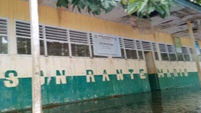 Aktifitas Belajar Mengajar di SDK Rante Mario Desa Pasapa Mateng, Lumpuh Akibat Banjir