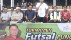 Turnamen Futsal Puncak Bila Cup Berlangsung di Pitu Riase, Zulkifli Zain: Guna Melahirkan Atlet