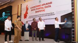 Dukung Program Satu Data Nasional, Pemprov Sulbar Launching Aplikasi SAPOTA